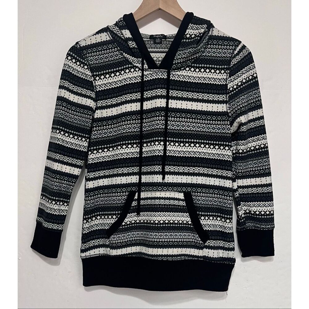 Rhapsody Striped Pullover Sweater   Size L